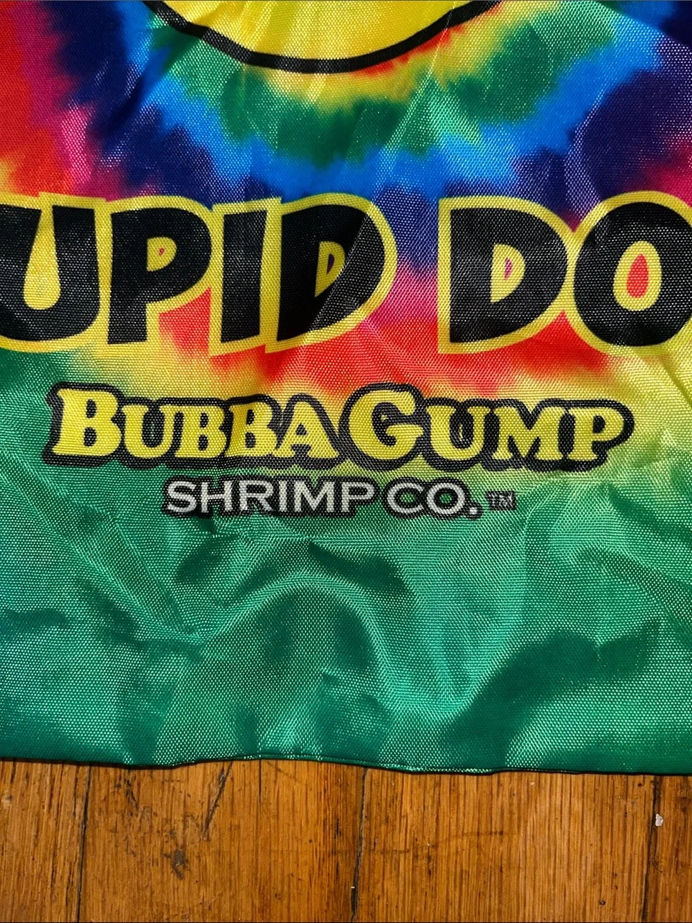 Bubba Gump Shrimp Co. Smiley Face Tie-Dye Drawstring Backpack - Multicolor